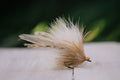a closeup photo of the Run Around Sue tarpon fly tied by Josh Idol of Two Aught Fly Fishing Co